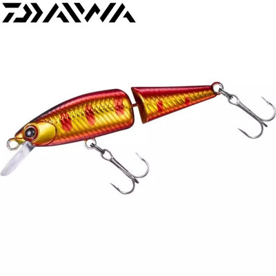 Воблер-минноу составной Daiwa Dr.Minnow 2 Joint 70S длина 70мм вес 7,6гр цвет #Red Kinyamame