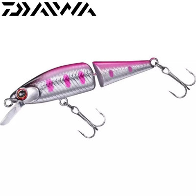 Воблер-минноу составной Daiwa Dr.Minnow 2 Joint 70S длина 70мм вес 7,6гр цвет #Pink Yamame