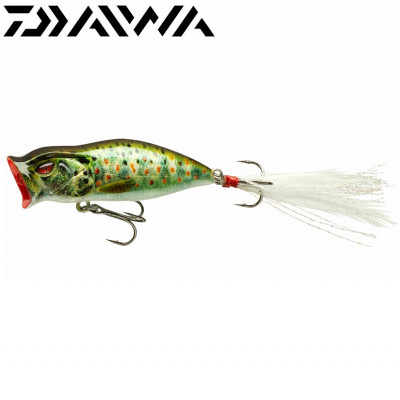 Поппер Daiwa Prorex Mini Popper 55F длина 55мм вес 5,7гр цвет #Live Brown Trout