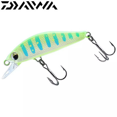 Воблер-минноу Daiwa Silver Creek Minnow SFC 40SS длина 40мм вес 3гр цвет #Lime Iwana