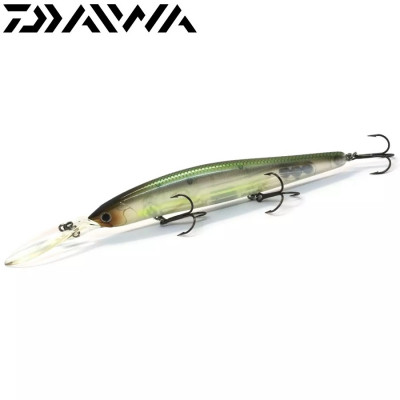 Воблер-минноу Daiwa Steez Minnow 110SP-DR длина 110мм вес 15,6гр цвет #Natural Ghost Shad