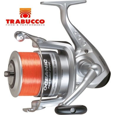 Катушка c передним фрикционом Trabucco Oceanic Pro Surf 8000 с леской Катушка c передним фрикционом Trabucco Oceanic Pro Surf 8000 с леской