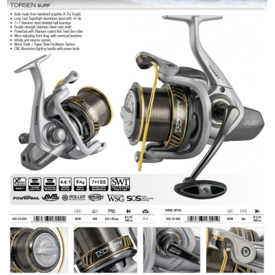 Катушка безынерционная Trabucco Torsen Surf 6500