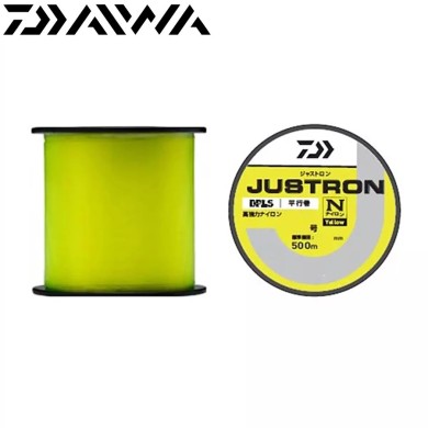 Леска Daiwa Justron Y #4 диаметр 0,33мм размотка 500м жёлтая
