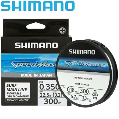 Леска Shimano Speedmaster Surf Mono диаметр 0,35мм размотка 300м прозрачная Леска Shimano Speedmaster Surf Mono диаметр 0,35мм размотка 300м прозрачная