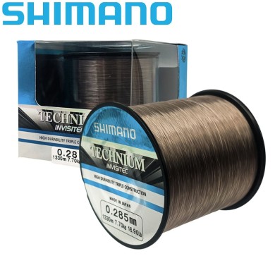 Леска Shimano Technium Invisitec Premium Box диаметр 0,205мм размотка 2480м серая Леска Shimano Technium Invisitec Premium Box диаметр 0,205мм размотка 2480м серая