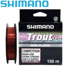 Леска Shimano Trout Competition Mono размотка 150м красная