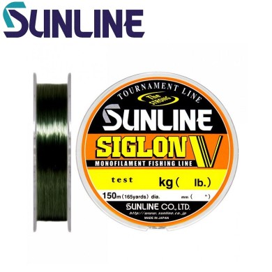 Леска Sunline Siglon V Mist Green диаметр 0,205мм размотка 150м 