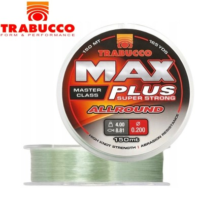 Леска Trabucco Max Plus Line Allround диаметр 0,25мм размотка 300м светло-зелёная