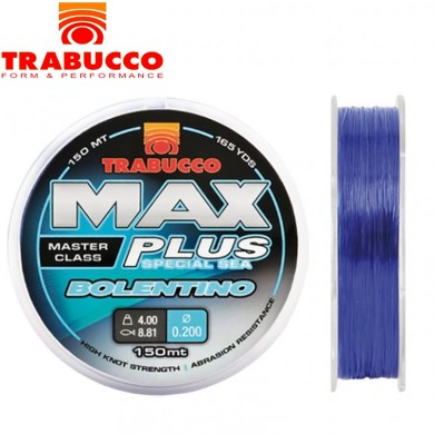 Леска Trabucco Max Plus Line Bolentino диаметр 0,30мм размотка 300м синяя
