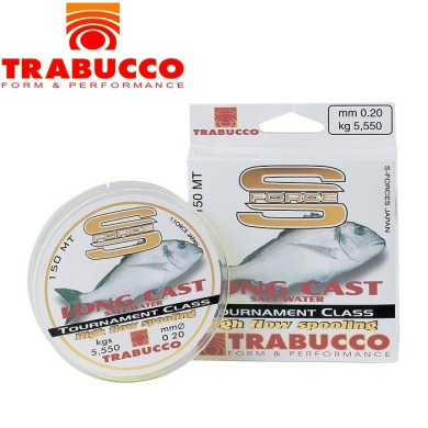 Леска Trabucco S-Force Long Cast диаметр 0,35мм размотка 300м 