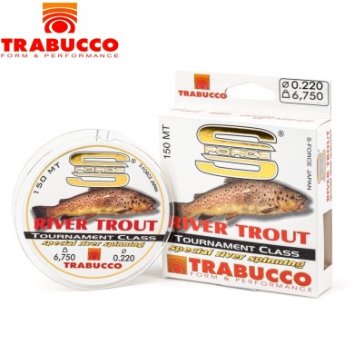 Леска Trabucco S-Force Spin-River Tout диаметр 0,28мм размотка 150м