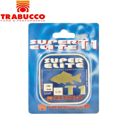 Леска Trabucco Super Elite T1 Carp Fishery диаметр 0,11мм размотка 50м