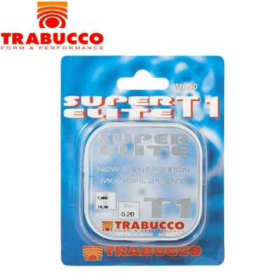 Леска Trabucco Super Elite T1 Tournament диаметр 0,14мм размотка 50м