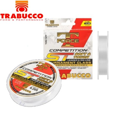 Леска Trabucco T-Force Competition ST Leader диаметр 0,205мм размотка 100м прозрачная