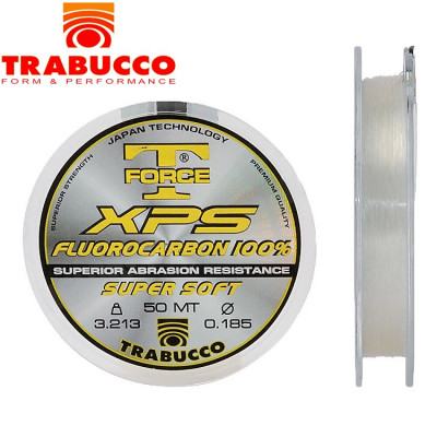 Флюорокарбон Trabucco T-Force Fluorocarbon 100% Super Soft диаметр 0,098мм размотка 50м прозрачный