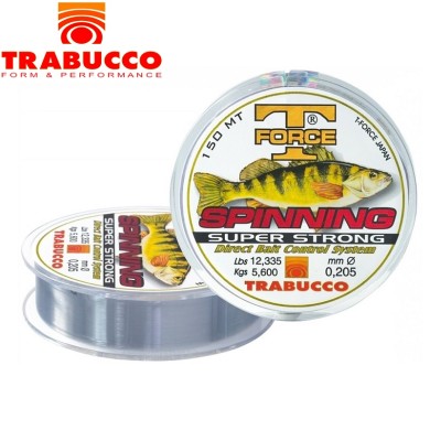 Леска Trabucco T-Force Spin Perch диаметр 0,14мм размотка 150м светло-серая Леска Trabucco T-Force Spin Perch диаметр 0,14мм размотка 150м светло-серая