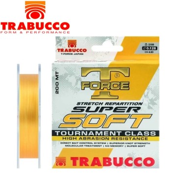 Леска Trabucco T-Force Super Soft диаметр 0,22мм размотка 200м золотая Леска Trabucco T-Force Super Soft диаметр 0,22мм размотка 200м золотая