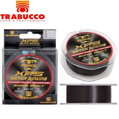 Леска Trabucco Trabucco T-Force XPS Match Sinking диаметр 0,255мм размотка 300м чёрная Леска Trabucco Trabucco T-Force XPS Match Sinking диаметр 0,255мм размотка 300м чёрная