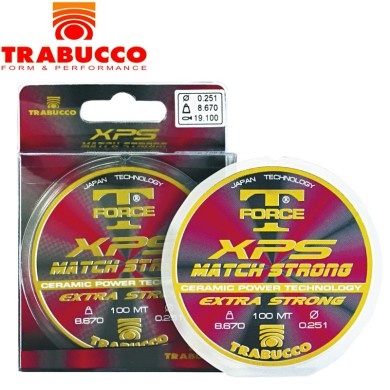 Леска Trabucco T-Force XPS Match Strong диаметр 0,162мм размотка 100м Леска Trabucco T-Force XPS Match Strong диаметр 0,162мм размотка 100м