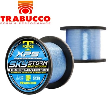 Леска Trabucco T-Force XPS Sky Storm диаметр 0,128мм размотка 1000м голубая