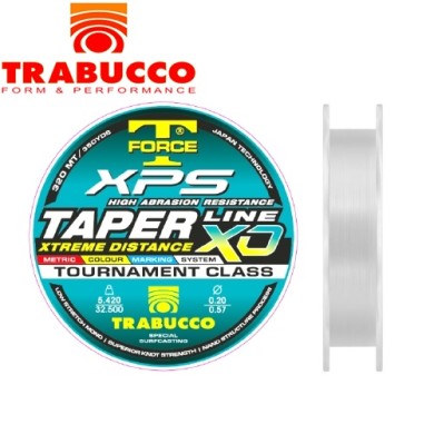 Леска Trabucco T-Force XPS Taperline XD диаметр 0,14-0,40мм размотка 320мм разноцветная