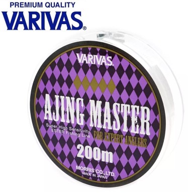 Леска Varivas Ajing Master Ester диаметр 0,104мм размотка 200м прозрачная Леска Varivas Ajing Master Ester диаметр 0,104мм размотка 200м прозрачная