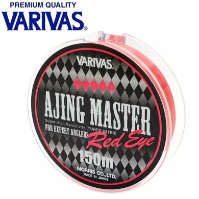 Леска Varivas Ajing Master Esther Red Eye диаметр 0,090мм размотка 150м красная Леска Varivas Ajing Master Esther Red Eye диаметр 0,090мм размотка 150м красная