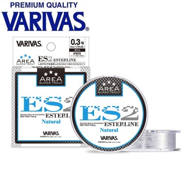 Леска Varivas Super Trout Area ES2 Natural диаметр 0,083мм размотка 80м прозрачная