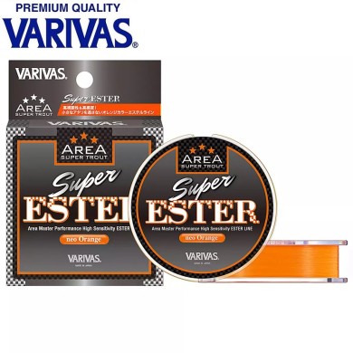 Леска Varivas Super Trout Area Ester Orange диаметр 0,117мм размотка 150м оранжевая
