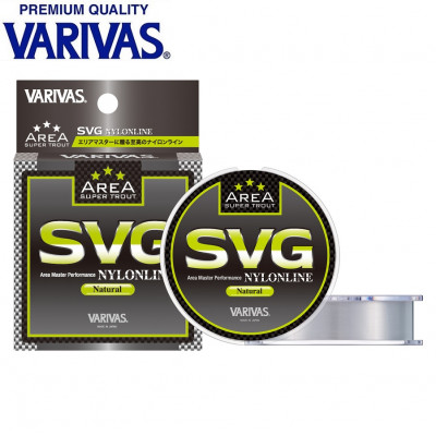 Леска монофильная Varivas Super Trout Area SVG Nylon Natural диаметр 0,104мм размотка 150м прозрачная