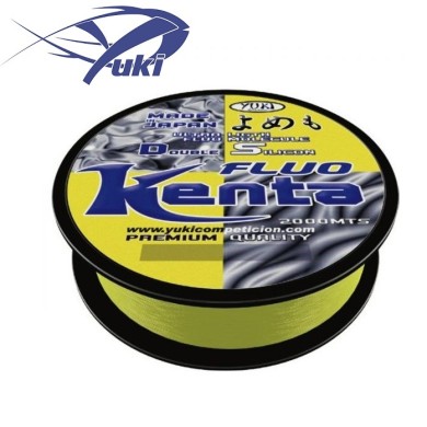 Леска Yuki Kenta Fluo Line диаметр 0,165мм размотка 2000м флуоресцентно-жёлтая Леска Yuki Kenta Fluo Line диаметр 0,165мм размотка 2000м флуоресцентно-жёлтая