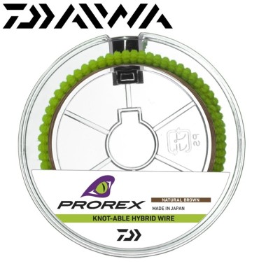 Поводковый материал Daiwa Prorex Hybrid Knotable Wire Brown диаметр 0,300мм размотка 6м коричневый Поводковый материал Daiwa Prorex Hybrid Knotable Wire Brown диаметр 0,300мм размотка 6м коричневый
