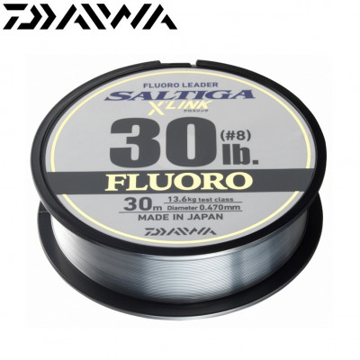 Флюрокарбон Daiwa Saltiga X'Link Fluorocarbon Leader диаметр 0,57мм размотка 30м