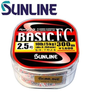 Флюорокарбон Sunline Basic FC #1,5 диаметр 0,205мм размотка 300м Флюорокарбон Sunline Basic FC #1,5 диаметр 0,205мм размотка 300м