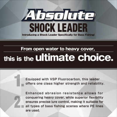 Флюорокарбон Varivas Absolute Shock Reader VSP Fluoro размотка 30м прозрачный