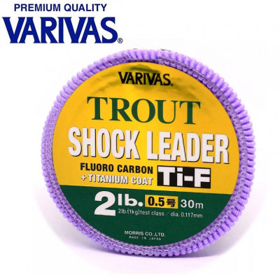 Флюорокарбон Varivas Trout Shock Leader Ti-F диаметр 0,117мм размотка 30м