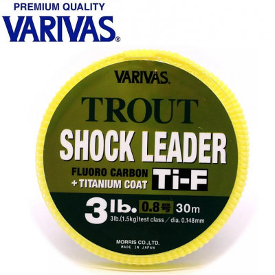 Флюорокарбон Varivas Trout Shock Leader Ti-F диаметр 0,148мм размотка 30м