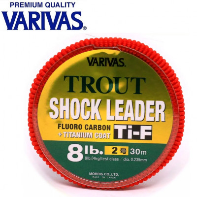 Флюорокарбон Varivas Trout Shock Leader Ti-F диаметр 0,235мм размотка 30м