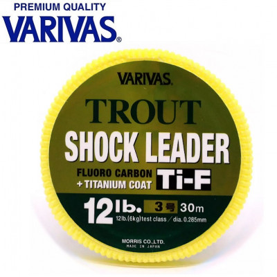 Флюорокарбон Varivas Trout Shock Leader Ti-F диаметр 0,285мм размотка 30м