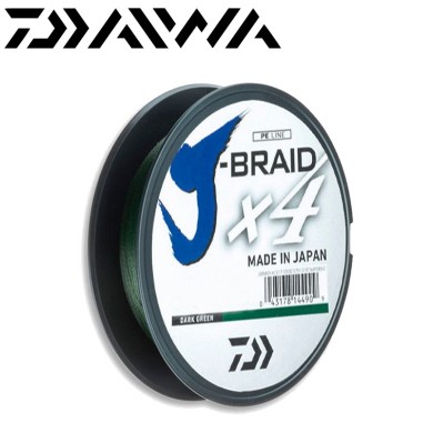 Шнур Daiwa J-Braid X4E Dark-Green #2,5 диаметр 0,21мм размотка 135м Шнур Daiwa J-Braid X4E Dark-Green #2,5 диаметр 0,21мм размотка 135м