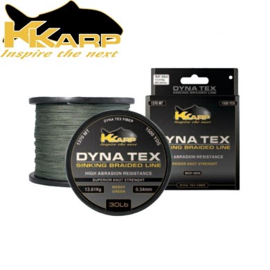 Шнур K-Karp Dyna-Tex Sink Braid диаметр 0,40мм размотка 457м тёмно-зелёный Шнур K-Karp Dyna-Tex Sink Braid диаметр 0,40мм размотка 457м тёмно-зелёный