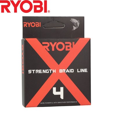 Шнур Ryobi Strength Braid 4X Grey #2,5 диаметр 0,25мм размотка 150м серый