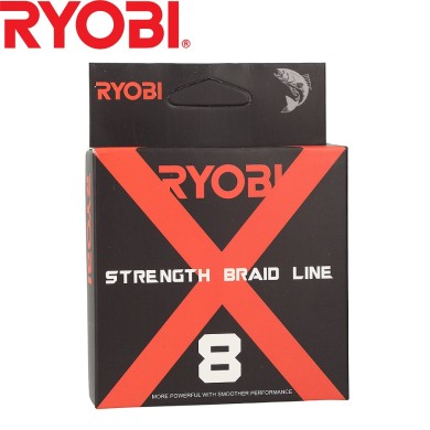 Шнур Ryobi Strength Braid 8X Grey #0,8 диаметр 0,14мм размотка 150м серый