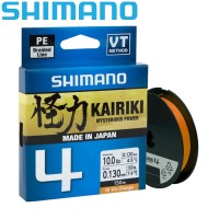 Шнур Shimano Kairiki 4 PE Hi-Vis Orange размотка 150м оранжевый