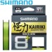 Восьмижильный шнур Shimano Kairiki 8+ Mantis Green размотка 150м зелёный