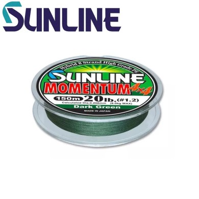 Шнур Sunline 8Х Momentum Dark-Green #2,0 диаметр 0,235мм размотка 150м 