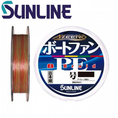 Шнур восьмижильный Sunline Azeero Boat Fan PE x8 #0,6 диаметр 0,128мм размотка 200м