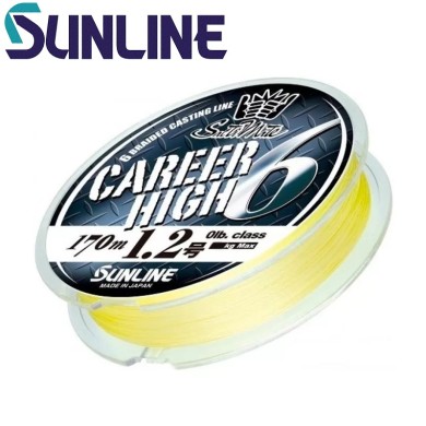 Шнур Sunline Career High 6 HG #1,5 диаметр 0,205мм размотка 170м Шнур Sunline Career High 6 HG #1,5 диаметр 0,205мм размотка 170м