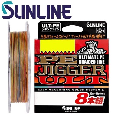 Шнур Sunline PE-Jigger ULT 8 Braid #1,0 диаметр 0,165мм размотка 200м Шнур Sunline PE-Jigger ULT 8 Braid #1,0 диаметр 0,165мм размотка 200м